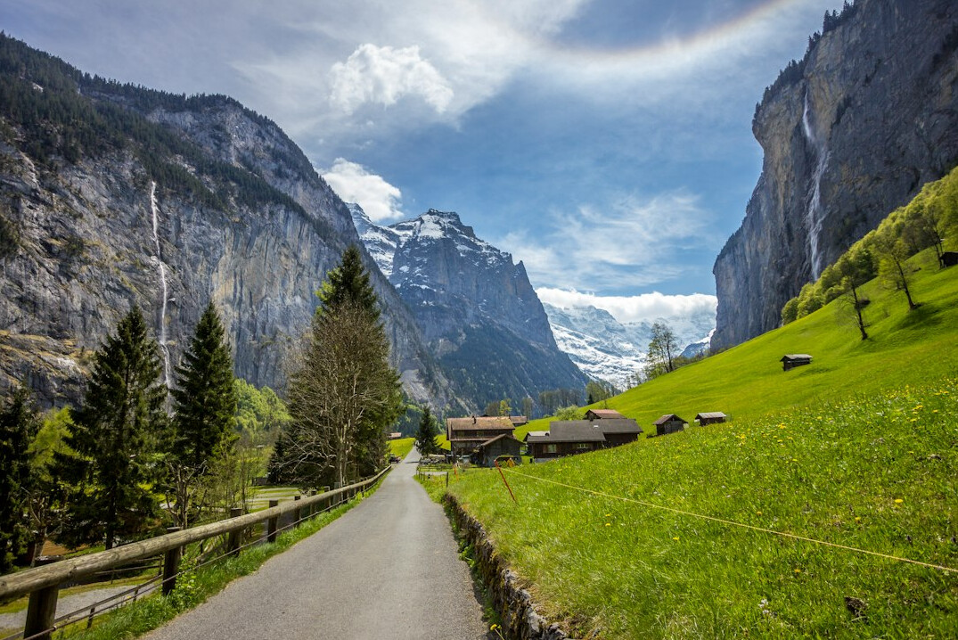 swiss mountain landscape