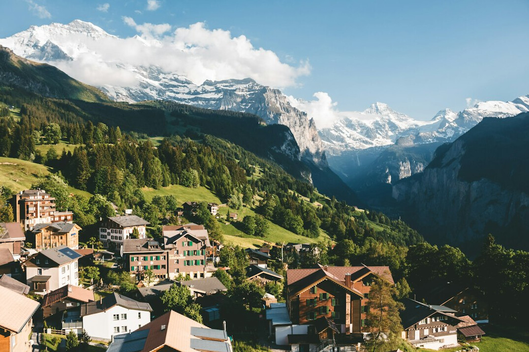 swiss mountains landscape